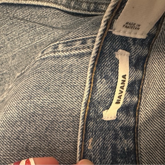 Excellent condition Mango Havana cropped denim - Picture 4 of 6